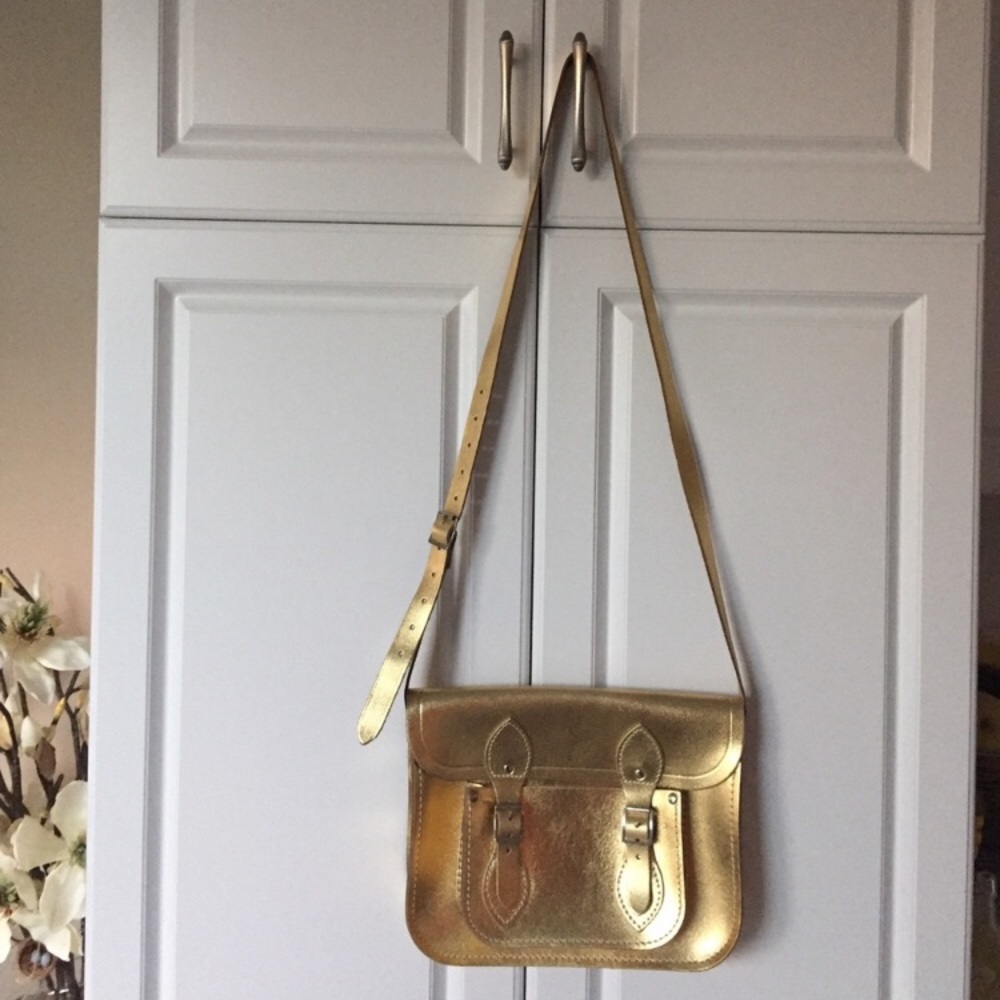 Cambridge Satchel Company Gold 11-inch Bag